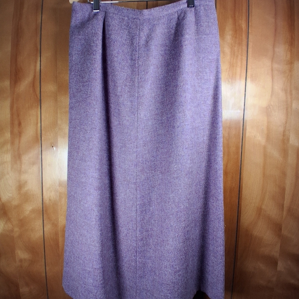 Lavender Maxi Wool Blend Skirt